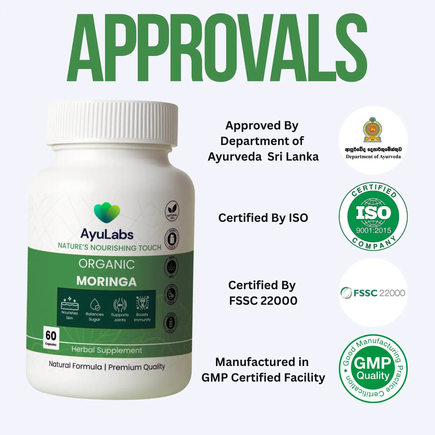 Organic Moringa - 60 Capsules