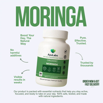 Organic Moringa - 60 Capsules